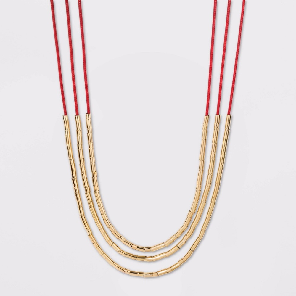 Beads Multilayer Cord Necklace - A New Day